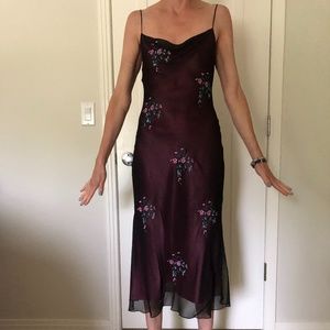 betsey johnson black and pink strappy dress